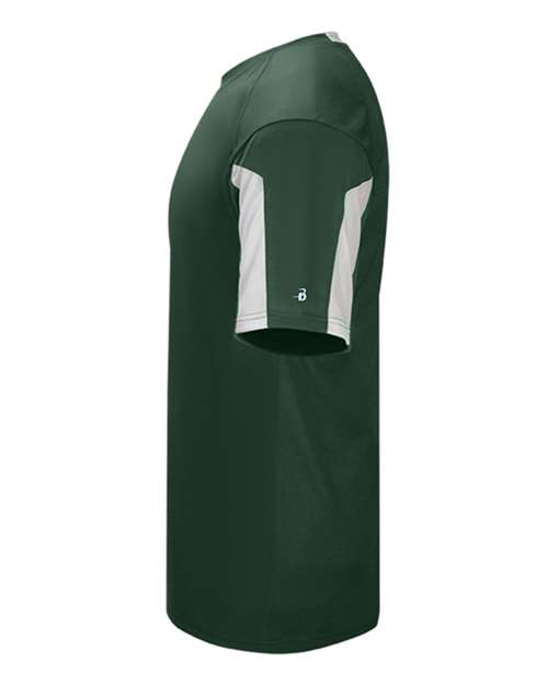 Badger Striker T-Shirt 4176 - Forest/ White