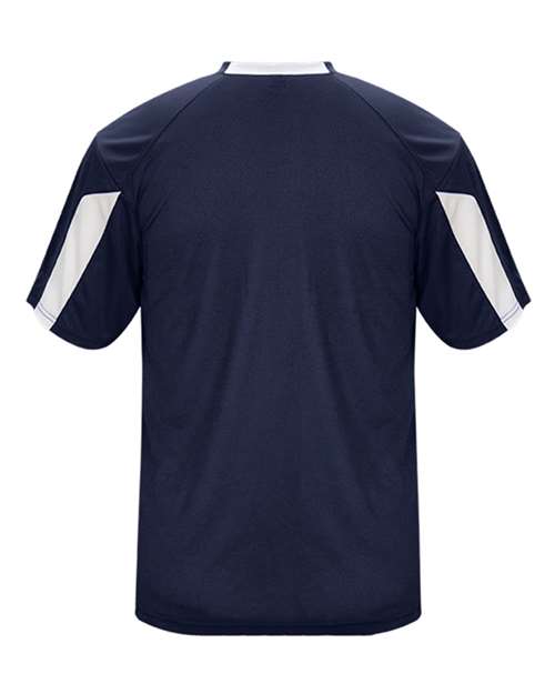 Badger Striker T-Shirt 4176 - Navy/ White