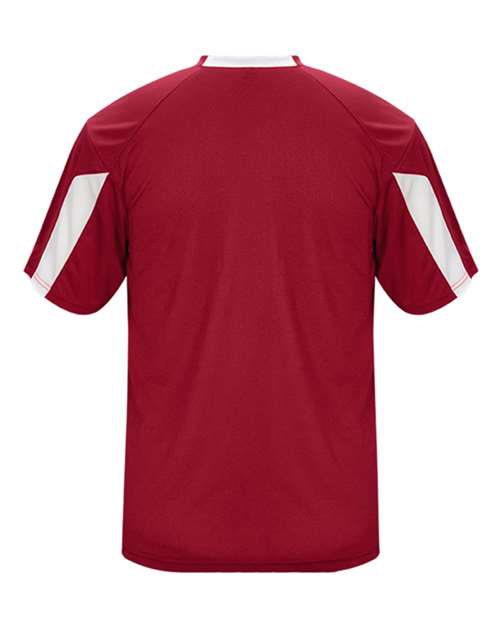 Badger Striker T-Shirt 4176 - Red/ White