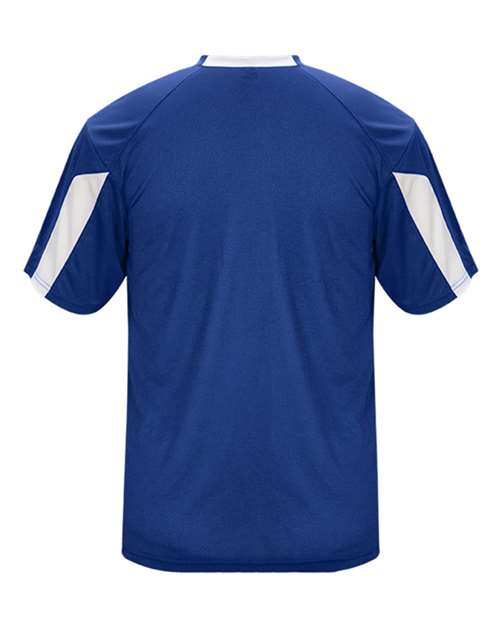 Badger Striker T-Shirt 4176 - Royal/ White