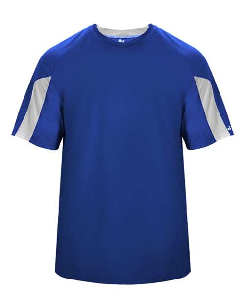Badger Striker T-Shirt 4176 - Royal/ White