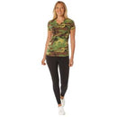 Rothco Womens Long Length Camo V-Neck T-Shirt. Item