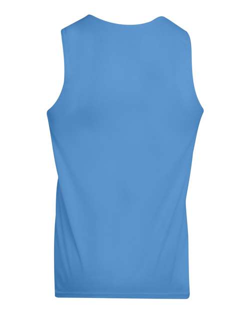 Augusta Sportswear Reversible Wicking Tank Top 148 - Columbia Blue/ White