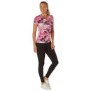 Rothco Womens Long Length Camo V-Neck T-Shirt. Item
