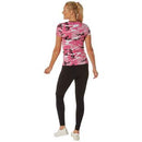 Rothco Womens Long Length Camo V-Neck T-Shirt. Item