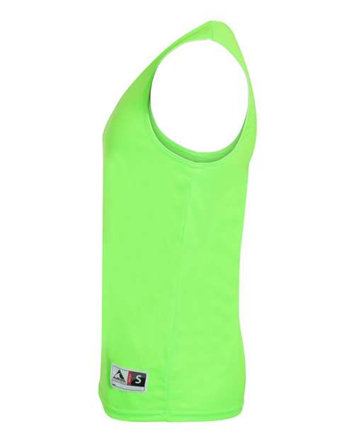 Augusta Sportswear Reversible Wicking Tank Top 148 - Lime/ White