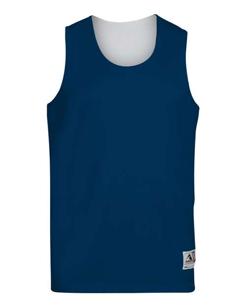 Augusta Sportswear Reversible Wicking Tank Top 148 - Navy/ White