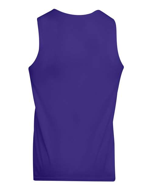 Augusta Sportswear Reversible Wicking Tank Top 148 - Purple/ White