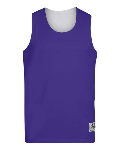 Augusta Sportswear Reversible Wicking Tank Top 148 - Purple/ White