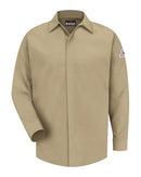 Bulwark Concealed-Gripper Pocketless Work Shirt SLS2