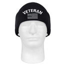 Rothco Veteran With US Flag Fine Knit Watch Cap - Black. Item