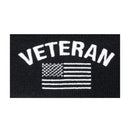 Rothco Veteran With US Flag Fine Knit Watch Cap - Black. Item
