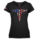 Rothco Women's Medical Symbol (Caduceus) Long Length T-Shirt - Black. Item