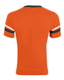 Augusta Sportswear V-Neck Jersey with Striped Sleeves 360 - Orange/ Black/ White