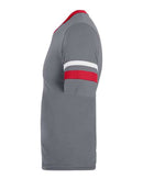 Augusta Sportswear Youth V-Neck Jersey with Striped Sleeves 361