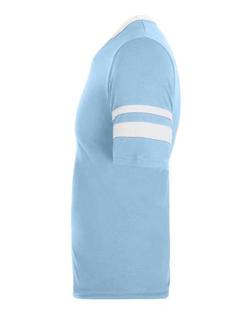 Augusta Sportswear Youth V-Neck Jersey with Striped Sleeves 361