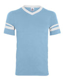 Augusta Sportswear Youth V-Neck Jersey with Striped Sleeves 361