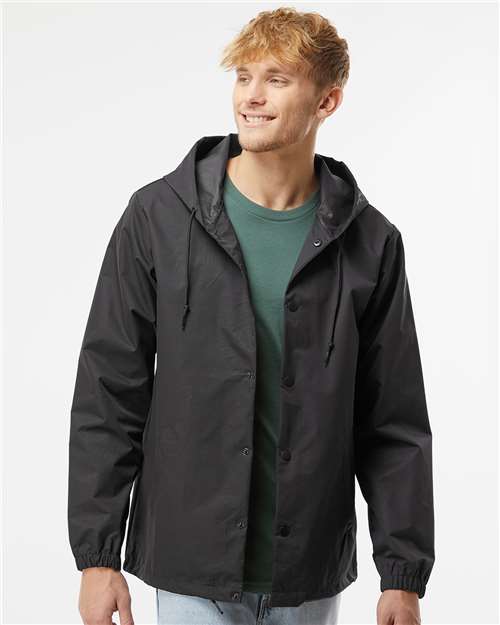 Independent Trading Co. Water-Resistant Hooded Windbreaker EXP95NB