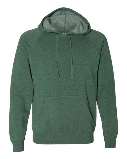 Independent Trading Co. Special Blend Raglan Hooded Sweatshirt PRM33SBP - Moss