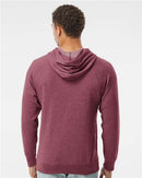 Independent Trading Co. Special Blend Raglan Hooded Sweatshirt PRM33SBP - Crimson