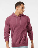 Independent Trading Co. Special Blend Raglan Hooded Sweatshirt PRM33SBP - Crimson