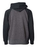 Independent Trading Co. Youth Lightweight Special Blend Raglan Zip Hood PRM15YSBZ