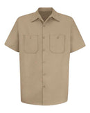 Red Kap Cotton Short Sleeve Uniform Shirt - Tall Sizes SC40T