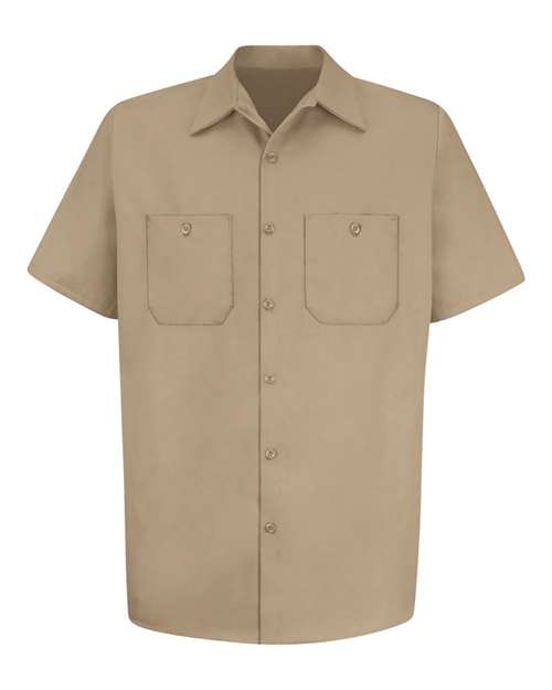 Red Kap Cotton Short Sleeve Uniform Shirt - Tall Sizes SC40T