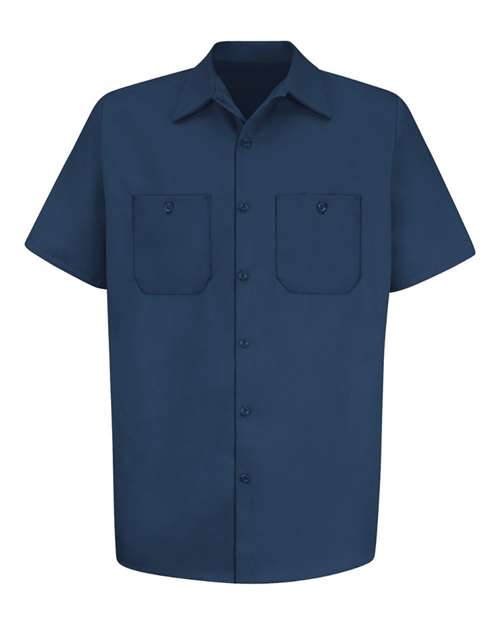 Red Kap Cotton Short Sleeve Uniform Shirt - Tall Sizes SC40T