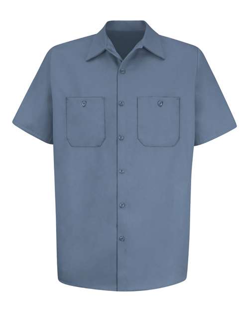 Red Kap Cotton Short Sleeve Uniform Shirt - Tall Sizes SC40T