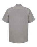 Red Kap Industrial Short Sleeve Work Shirt - Tall Sizes SP24T - Light Grey