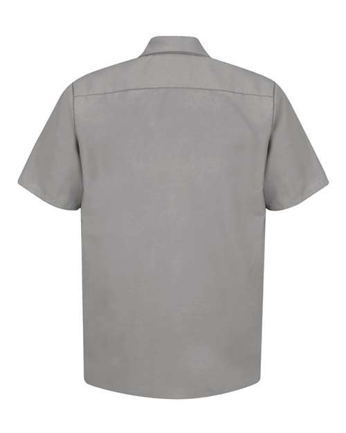 Red Kap Industrial Short Sleeve Work Shirt - Tall Sizes SP24T - Light Grey