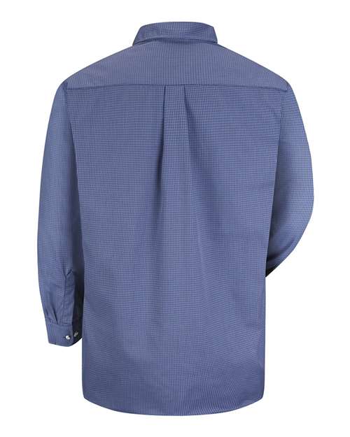 Red Kap Mini-Plaid Uniform Long Sleeve Shirt SP74