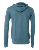 BELLA + CANVAS Sponge Fleece Full-Zip Hoodie 3739 - Heather Deep Teal