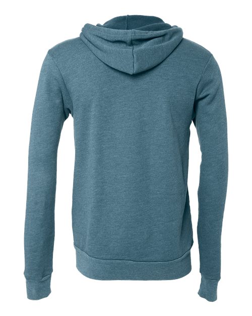 BELLA + CANVAS Sponge Fleece Full-Zip Hoodie 3739 - Heather Deep Teal