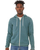 BELLA + CANVAS Sponge Fleece Full-Zip Hoodie 3739 - Heather Deep Teal