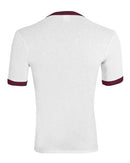 Augusta Sportswear 50/50 Ringer T-Shirt 710 - White/ Maroon