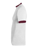 Augusta Sportswear 50/50 Ringer T-Shirt 710 - White/ Maroon