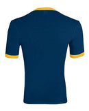 Augusta Sportswear 50/50 Ringer T-Shirt 710 - Navy/ Gold