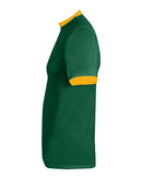 Augusta Sportswear 50/50 Ringer T-Shirt 710 - Dark Green/ Gold