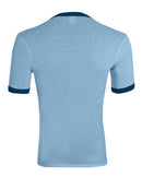 Augusta Sportswear 50/50 Ringer T-Shirt 710 - Light Blue/ Navy