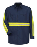 Red Kap Industrial Enhanced-Visibility Long Sleeve Work Shirt SP14E