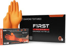 First Glove 8 Mil Heavy Duty Nitrile Gloves - Diamond Grip - Disposable Gloves for Mechanic, Automotive & Industrial Work