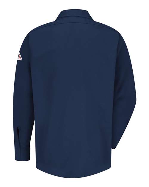 Bulwark Concealed-Gripper Pocketless Work Shirt SLS2