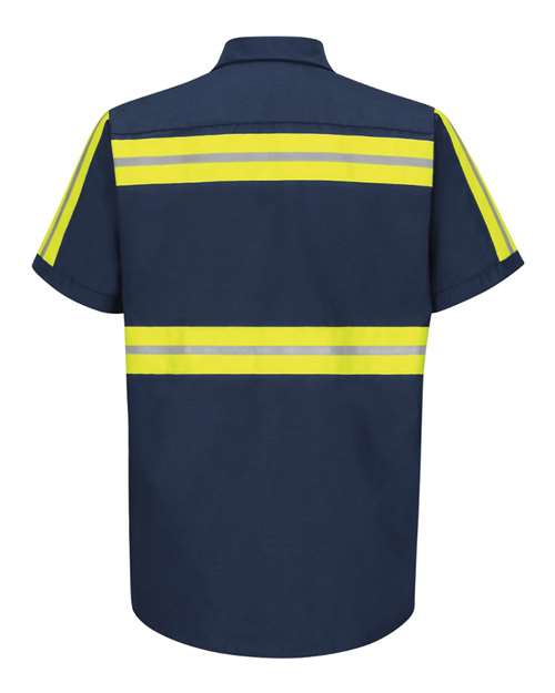 Red Kap Enhanced Visibility Industrial Work Shirt SP24E