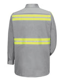 Red Kap Enhanced Visibility Long Sleeve Cotton Work Shirt SC30E
