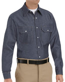 Red Kap Deluxe Denim Long Sleeve Shirt - Tall Sizes SD78T