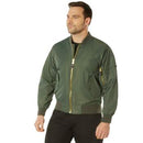 Rothco Lightweight Enhanced Nylon MA-1 Flight Jacket. Item