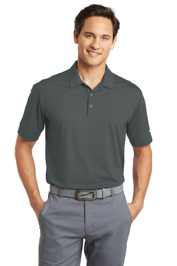 Nike Dri-FIT Vertical Mesh Polo. 637167 - Anthracite