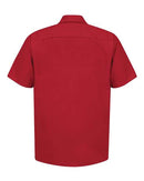 Red Kap Industrial Short Sleeve Work Shirt - Tall Sizes SP24T - Red